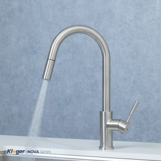 Vòi rửa bát Kluger KLF0031S thế hệ mới, bề mặt Satin chống bám dấu vân tay Vòi rửa bát Kluger KLF0031S thế hệ mới, bề mặt Satin chống bám dấu vân tay
