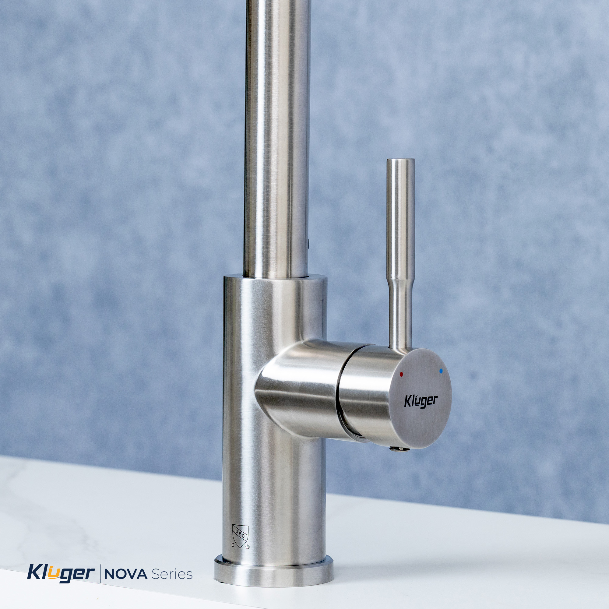 Vòi rửa bát Kluger KLF0031S thế hệ mới, bề mặt Satin chống bám dấu vân tay