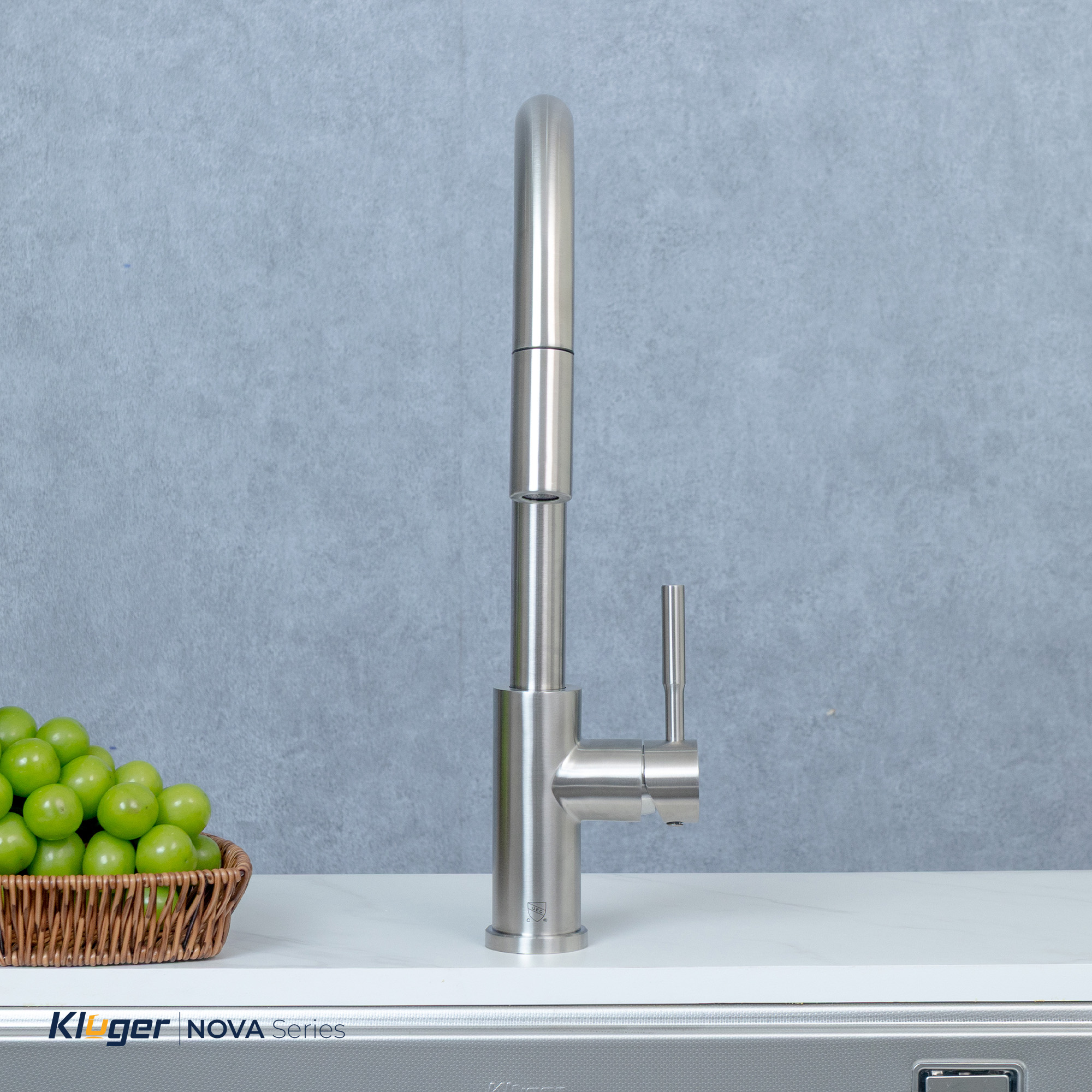 Vòi rửa bát Kluger KLF0031S thế hệ mới, bề mặt Satin chống bám dấu vân tay