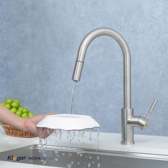Vòi rửa bát Kluger KLF0031S thế hệ mới, bề mặt Satin chống bám dấu vân tay Vòi rửa bát Kluger KLF0031S thế hệ mới, bề mặt Satin chống bám dấu vân tay